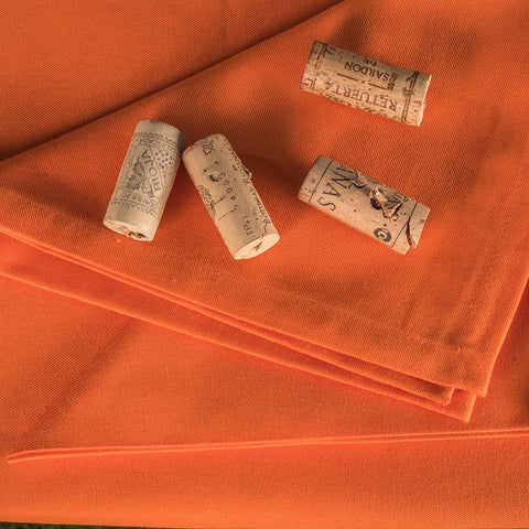 Mantel-Servilletas-Roma-Algodon-hosteleria-naranja