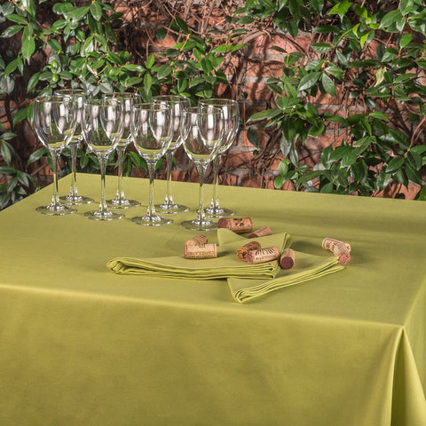 Mantel-Servilletas-Roma-Algodon-hosteleria-verde-pistacho
