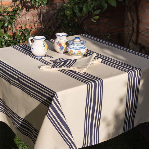 Mantel-Servilletas-Rosellon-Algodon-hosteleria-azul-2