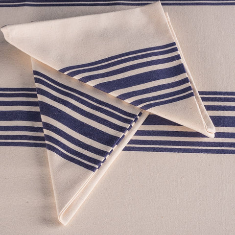 Mantel-Servilletas-Rosellon-Algodon-hosteleria-azul