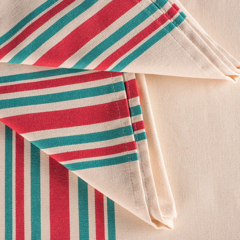Mantel-Servilletas-Rosellon-Algodon-hosteleria-rojo-verde-2
