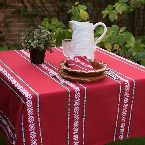 Mantel-Servilletas-Vasca-Algodon-hosteleria-rojo-4